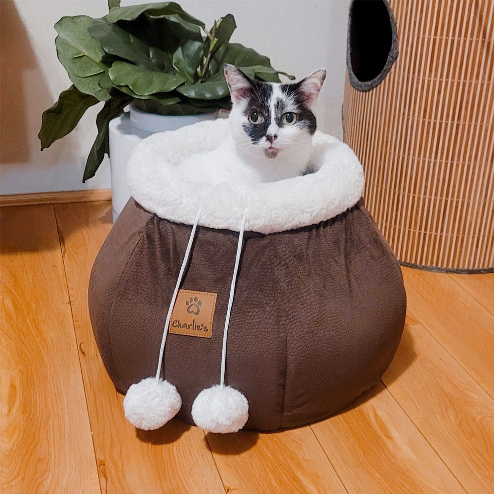 Charlie's Honeypot Cat Cave Snuggler Chocolate 