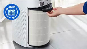 Long life filters up to 3 years