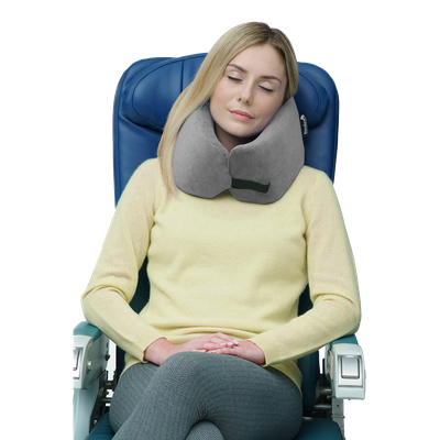 Travelrest Nest Ultimate Neck Memory Foam Travel Pillow Trying It Grey