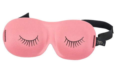 Bucky Ultralight Contoured Sleep Mask-Eyelash Strawberry