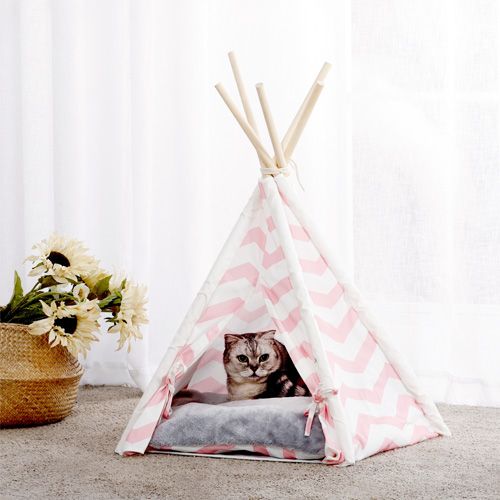 Charlie's Pet Teepee Bed Tent Lifestyle