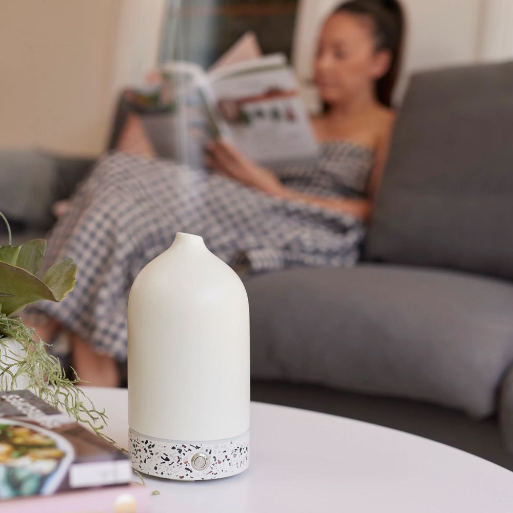Ellia Pure Ceramic & Terrazzo Ultrasonic Aroma Essential Oil Diffuser