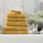 Renee Taylor Stella Super Soft Bamboo Cotton Bath Towels Mustard