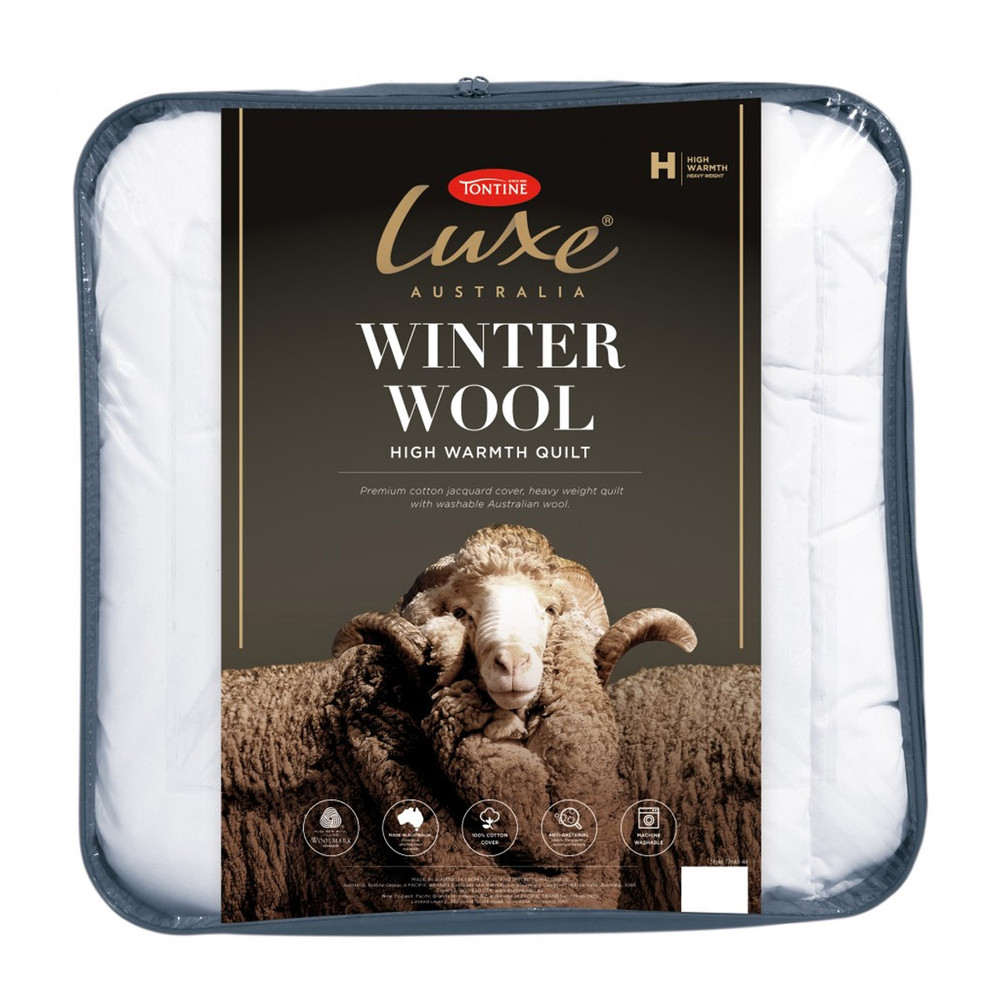 Tontine Luxe Australian Washable Winter Wool Quilt 