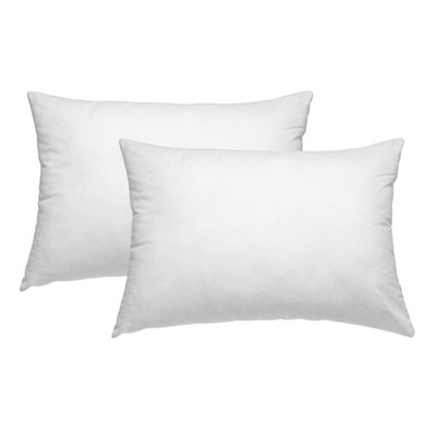 Dreamaker Gusseted Microfibre Low Profile Pillow Twin Pack