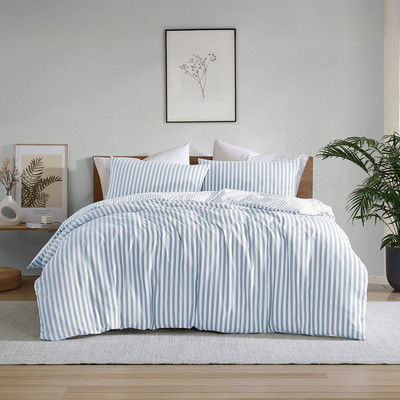 Ardor Boudoir Frankie Stripe Quilt Cover Set Blue