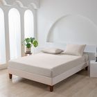 Essn 500TC Cotton Sateen Fitted Sheet Set Stone