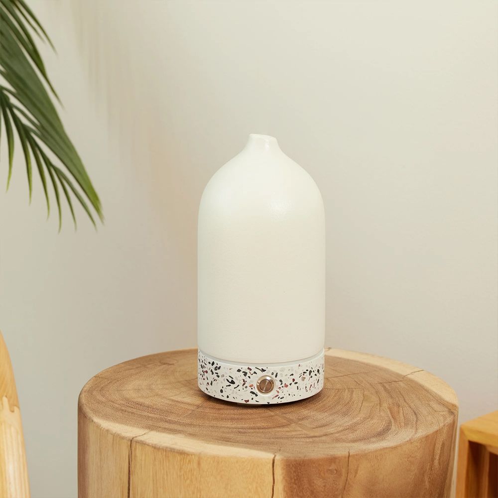 Ellia Pure Ceramic & Terrazzo Ultrasonic Aroma Essential Oil Diffuser