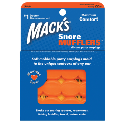 Mack's Moldable Snore Mufflers Silicone Ear Plugs
