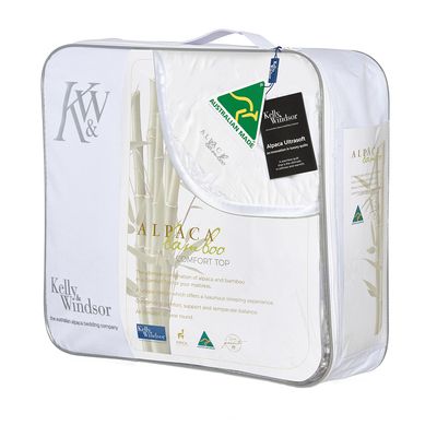 Kelly and Windsor Alpaca Bamboo Comfort Top Mattress Topper