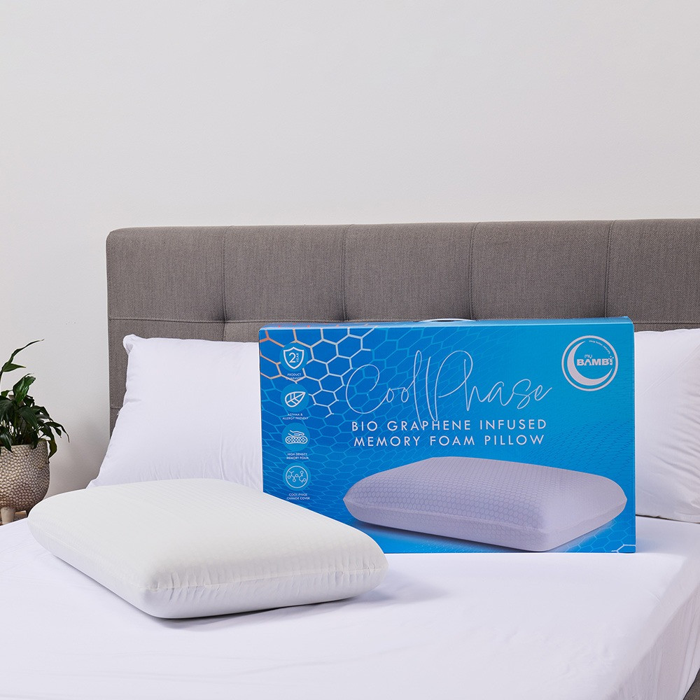 Bambi CoolPhase Bio Graphene Infused Memory Foam Pillow