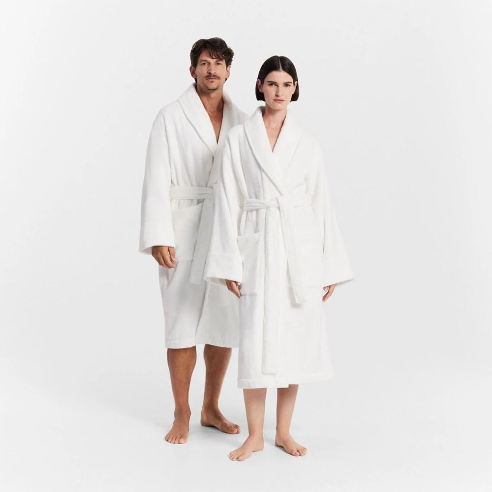 Sheridan Aven Australian Cotton Bathrobe White 2