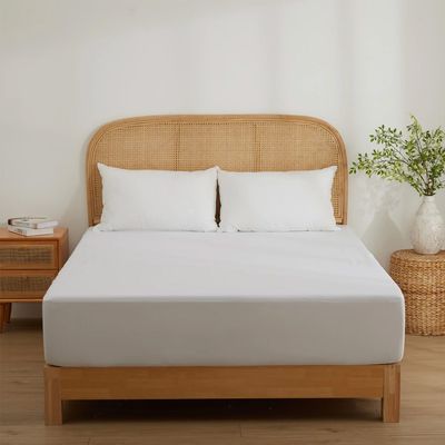 Dreamaker Cotton Jersey Waterproof Twin Pack Mattress Protector