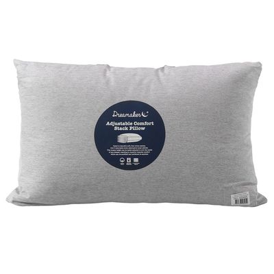 Dreamaker Adjustable 5 Layered Comfort Stack Microfibre Pillow 4 Thumbnail