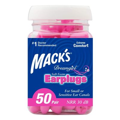 Mack's Dreamgirl Slim Fit Soft Foam Earplugs 50 Pairs