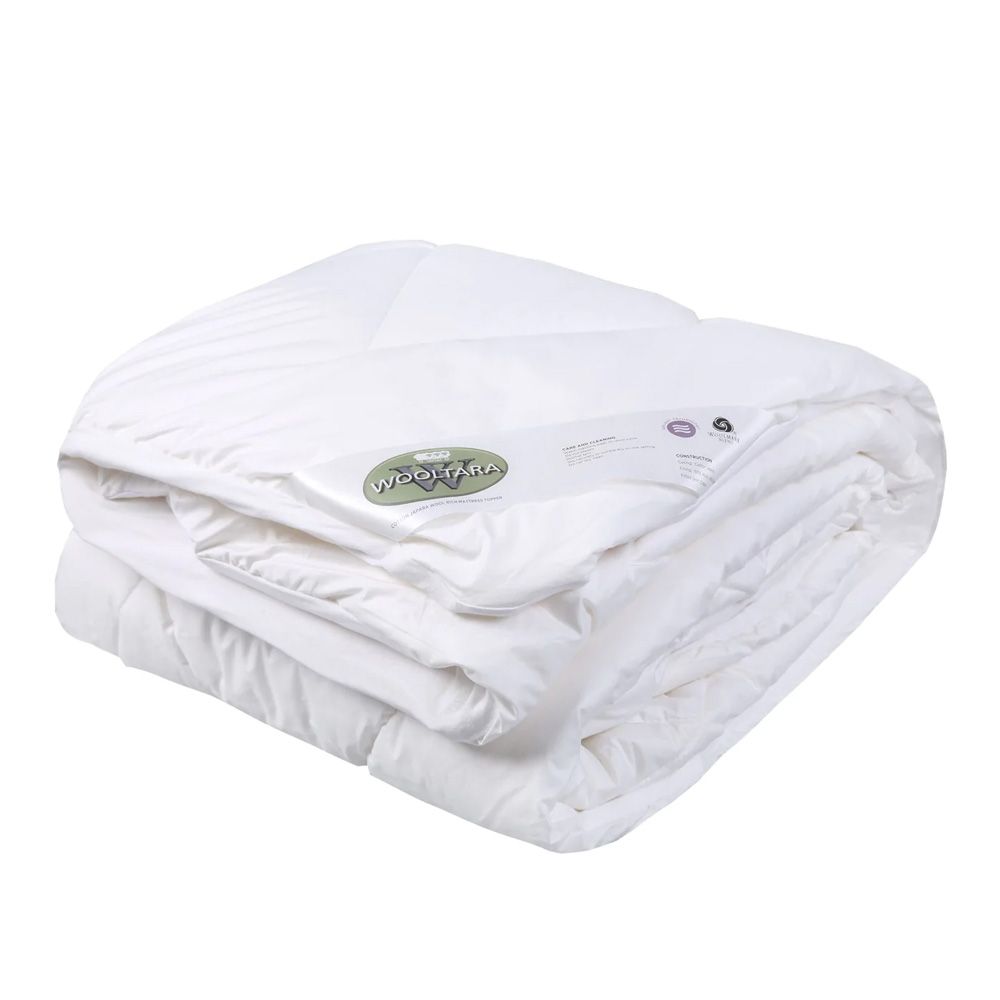 Wooltara Luxury Washable Cotton Japara Wool Rich Mattress Topper 2