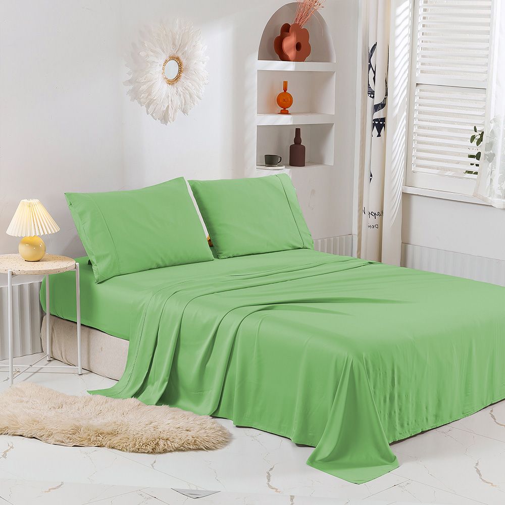 Natural Home 400 Thread Count Bamboo Sheet Set Sage 2