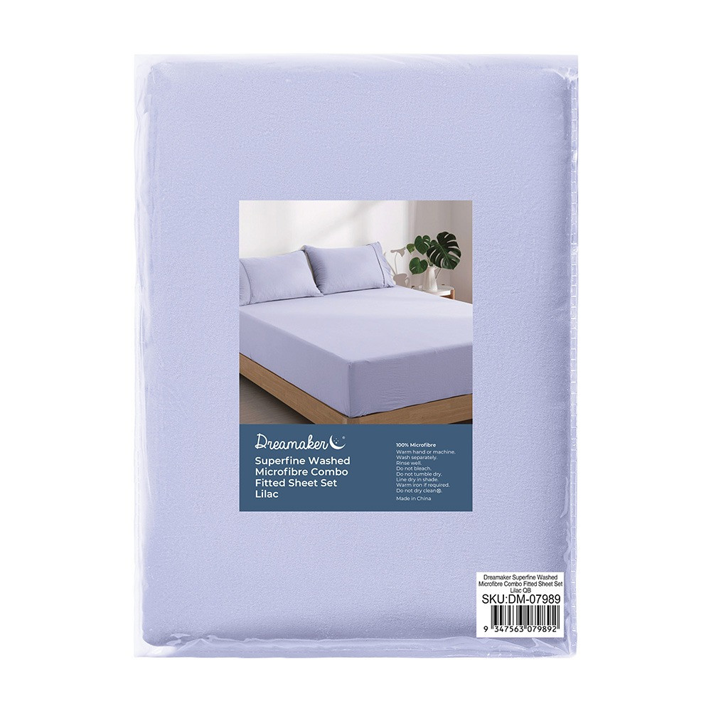Dreamaker Superfine Sheet Set Lilac