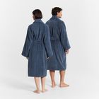 Sheridan Aven Australian Cotton Bathrobe Indigo 2