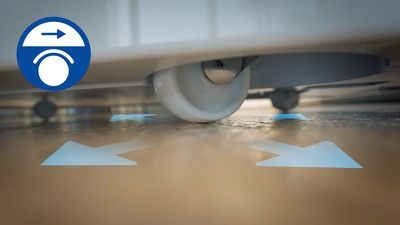 Easily move it around with 360 degree wheels