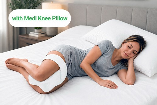 Comfortable knees and aligned spine