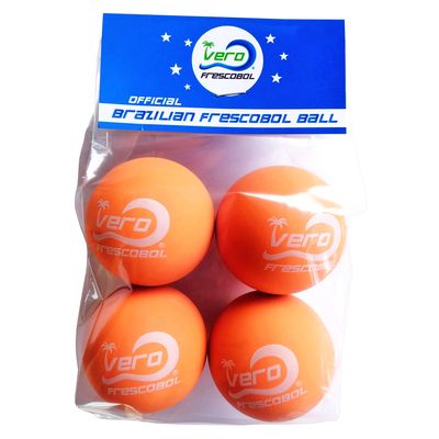 4 Papaya Orange Official Vero Frescobol Balls