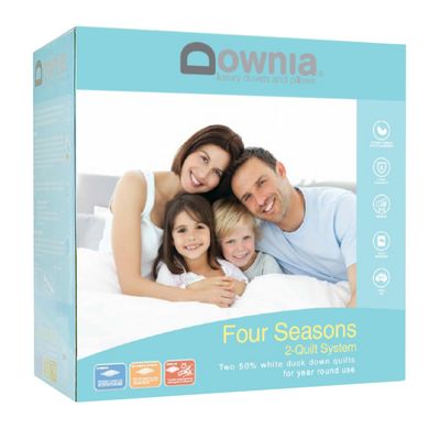 Downia Four Seasons White Duck Down and Feather Quilt Duvet Base Image