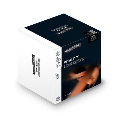 Protect-A-Bed Vitality Copper Infused Pillow and Mattress Protector Set