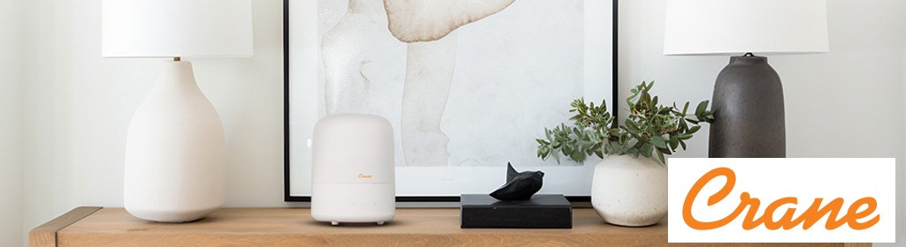 Crane 3 in 1 Cool Mist Humidifier Aroma Diffuser & Sleep Support Light Banner