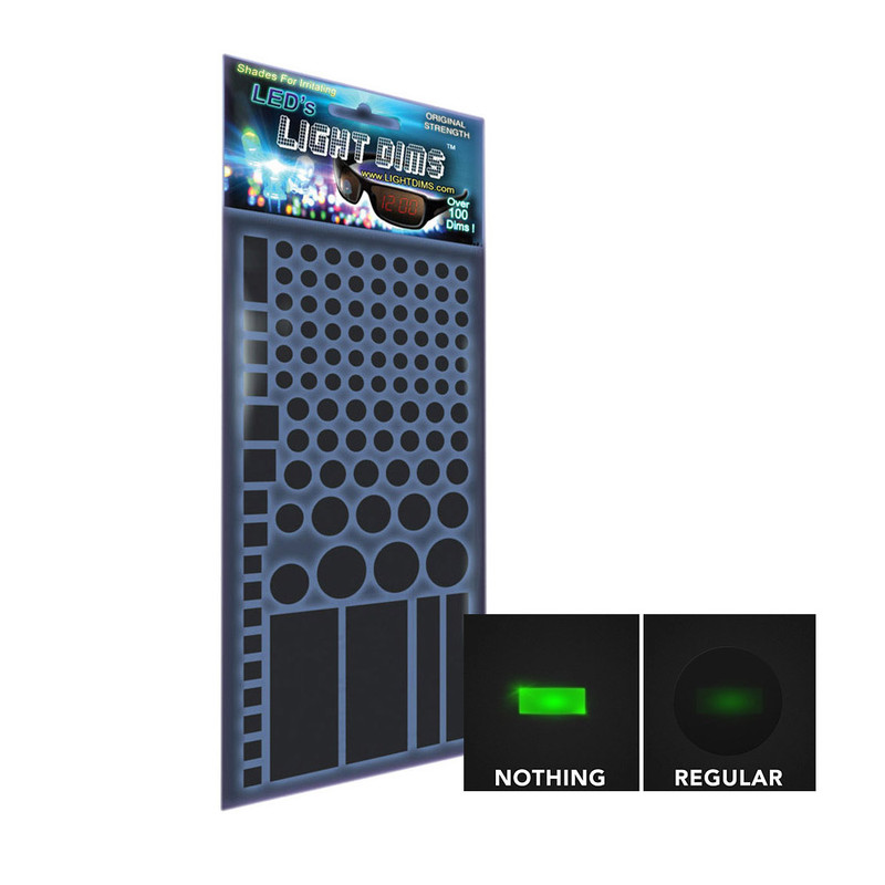 Light Dimming Stickers for Electronic Displays
