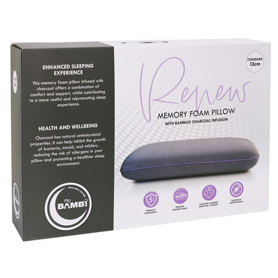 Bambi Renew Charcoal Infused Memory Foam Pillow Thumbnail