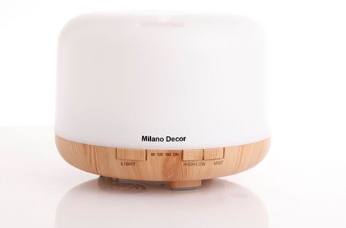 Ultrasonic Mood Light Aroma Diffuser with Essential Oils