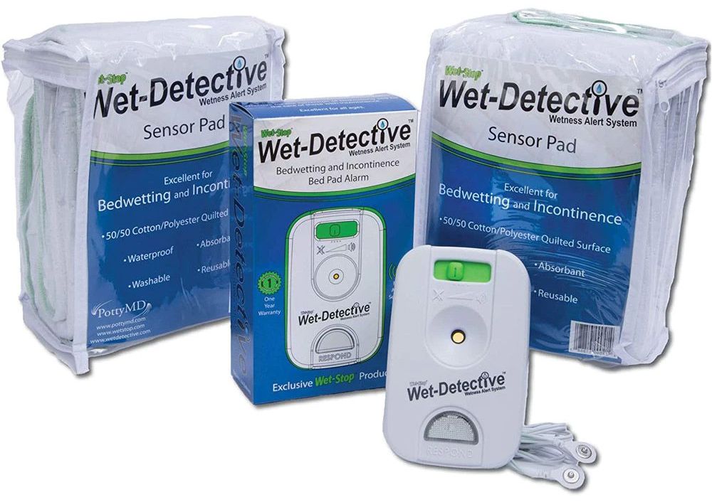 Wet Detective Bed Wetting Alarm and Mattress Pad Kit