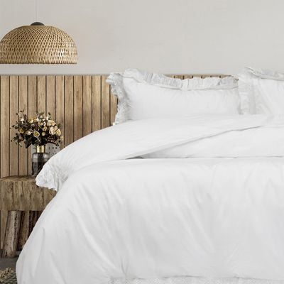 Algodon Adele Cotton Ruffle Wash Quilt Cover Set