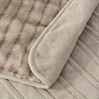Dreamaker Nara Faux Fur Mink Heated Throw