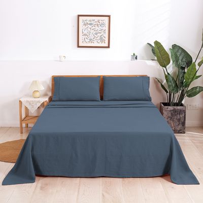 Natural Home Plain Dyed 100% European Flax Linen Sheet Set