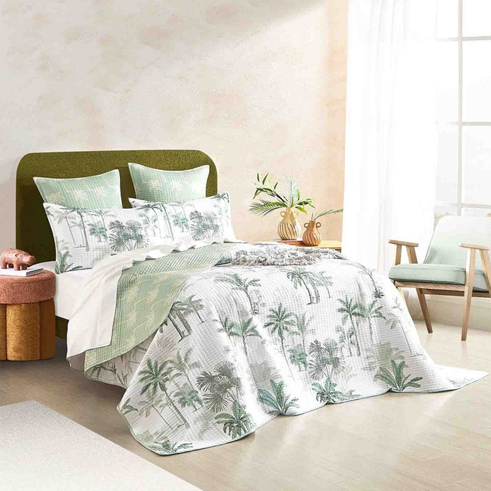 Renee Taylor Marbella Quilted Reversible Coverlet Set