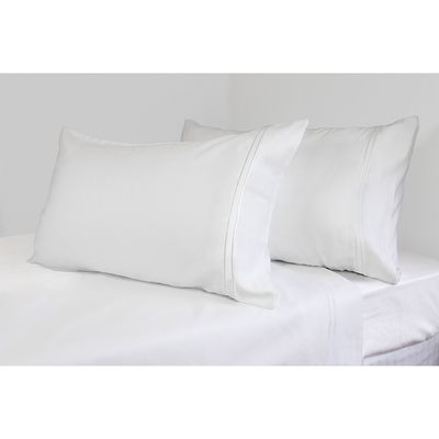 Ardor Home 1000 Thread Count Cotton Rich Sateen Hotel Embroidered Sheet Set White