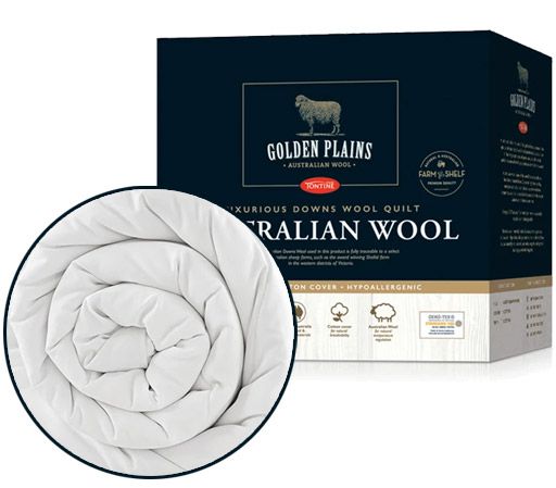 Tontine Golden Plains Luxurious Australian Made Wool Quilt