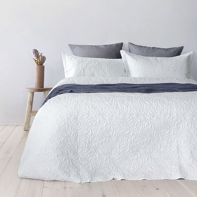 Bambury Botanica Embossed Quilted Coverlet Set