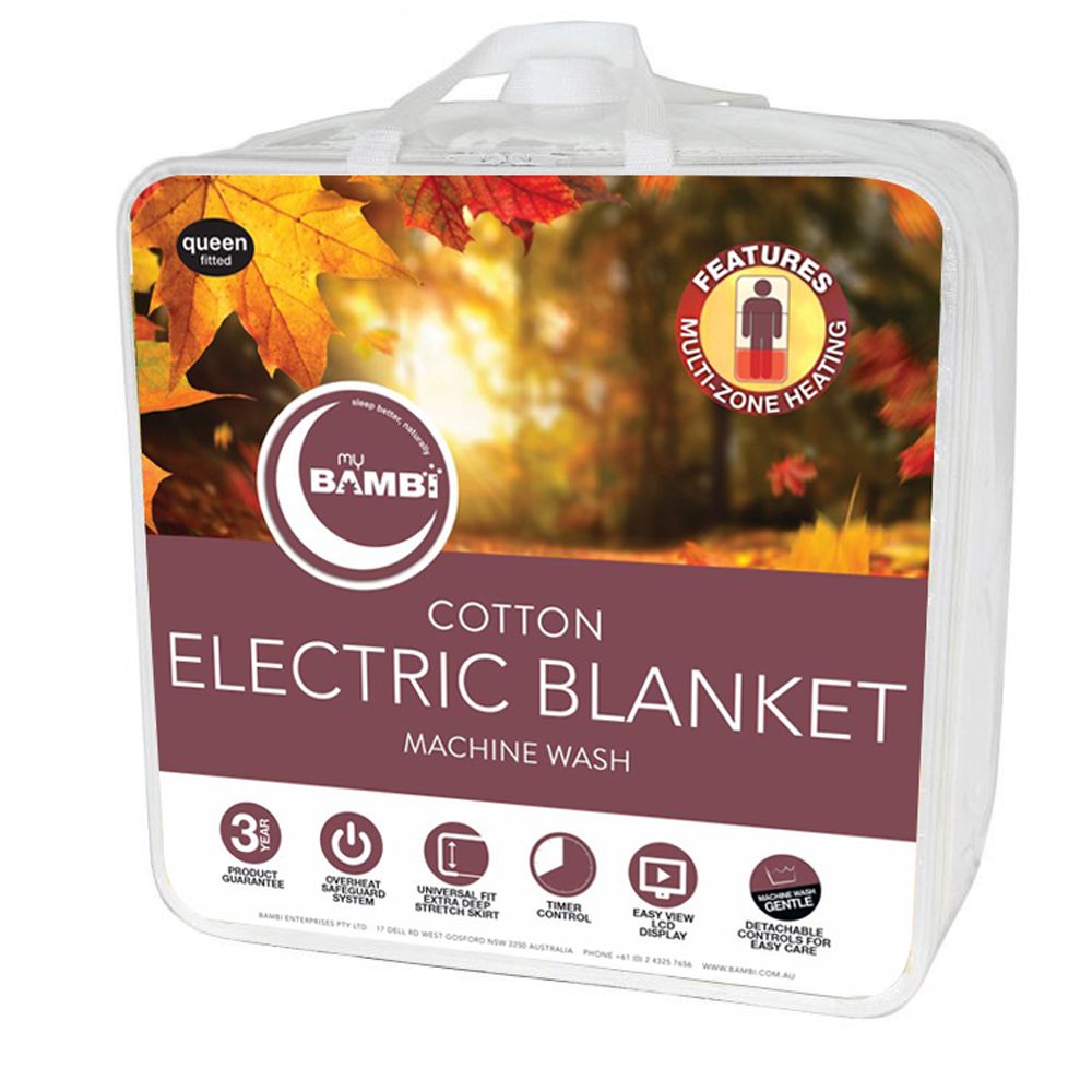 Bambi Cotton Multi-Zone Heated Electric Blanket