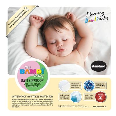 Bambi Baby Waterproof Mattress Protector Standard