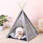 Charlie's Pet Teepee Bed Tent Wood Grain