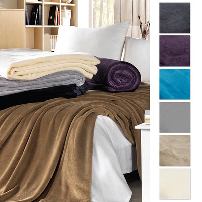 Alastairs Micro Loft Fleece Blanket in colours