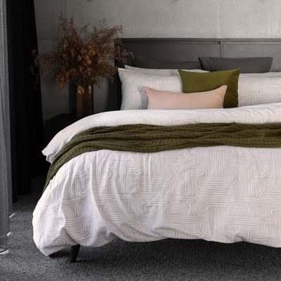 Bambury Bowie Flannlette 100% Cotton Quilt Cover Set