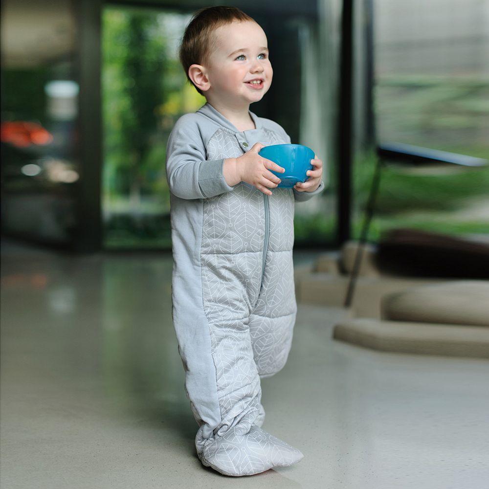 ErgoPouch Winter 2 in 1 Baby Sleeping Bag & Sleepsuit 3.5 Tog Boy Grey