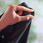 Gro Anywhere Portable Window Blockout Blind Setting the suckers