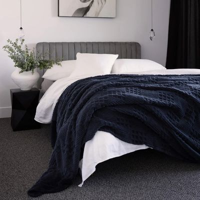 Bambury Lattice Sherpa Luxurious Blanket
