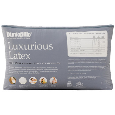 Dunlopillo Luxurious Latex Pillow High Profile and Firm Feel Thumbnail