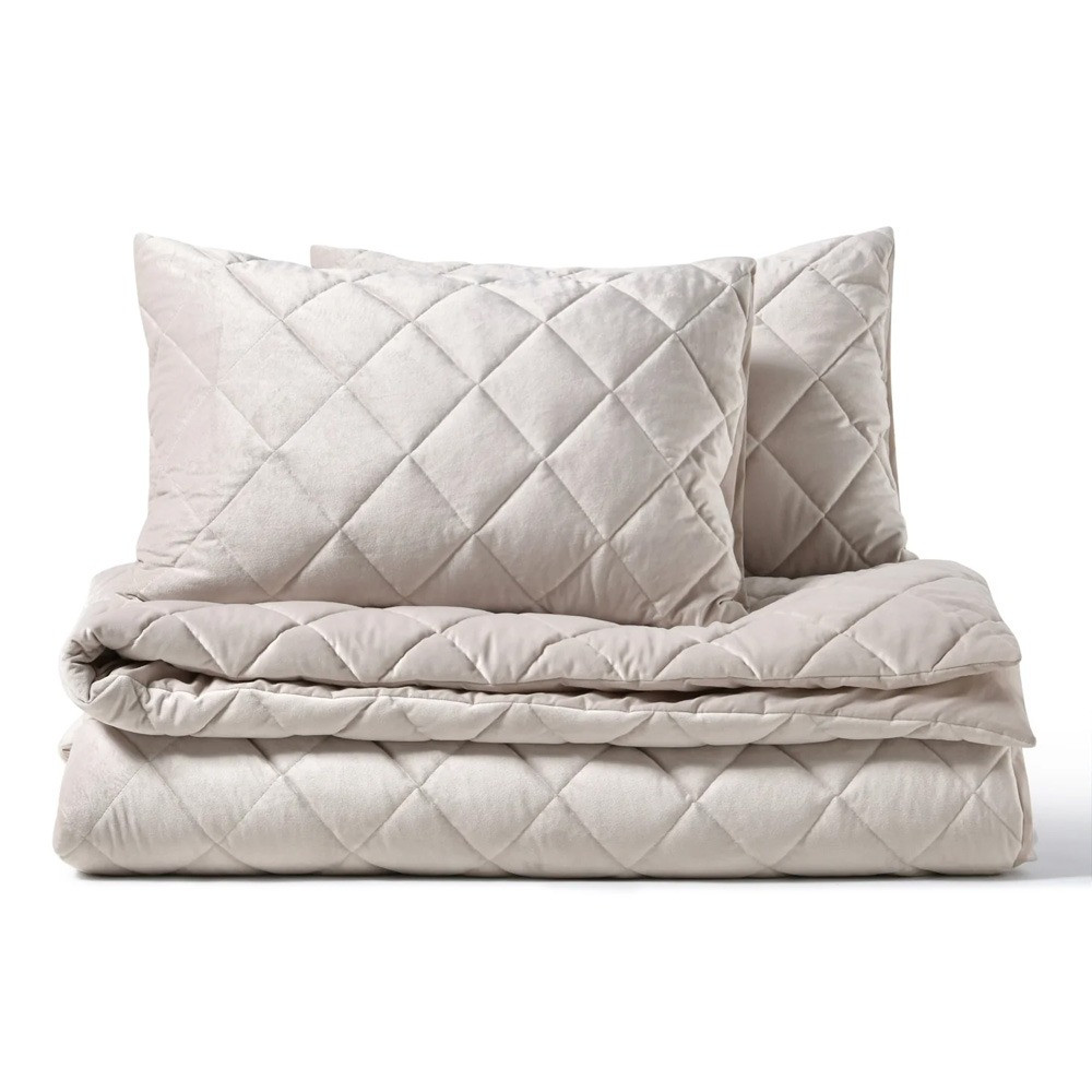 Dreamaker Haven Velvet Quilted Quilt Cover Set